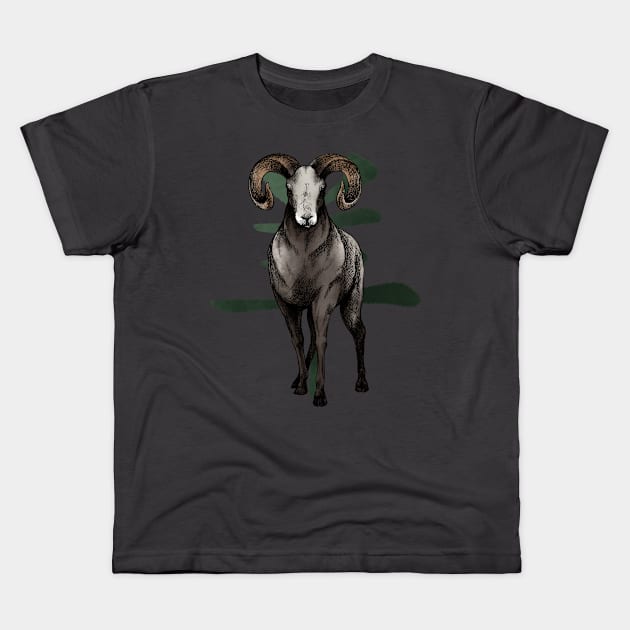 Chinese Zodiac: The Ram Kids T-Shirt by AniaArtNL